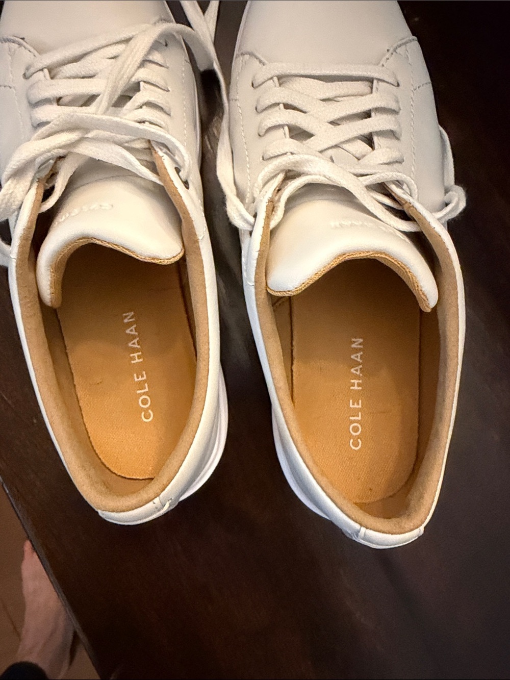Cole Haan women’s White Leather Casual Sneakers 7 - Picture 5 of 6